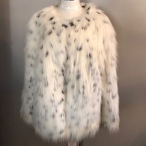 Asos Dalmatian Faux Fur Coat 